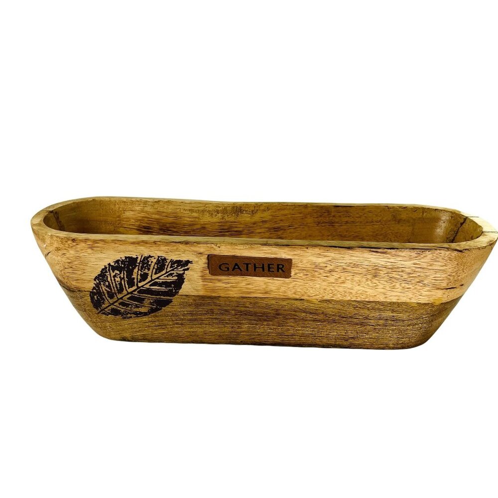 Wooden Flower Planter Vintage Hand Crafted Primitive Rustic Farmhouse Herb Pot u
